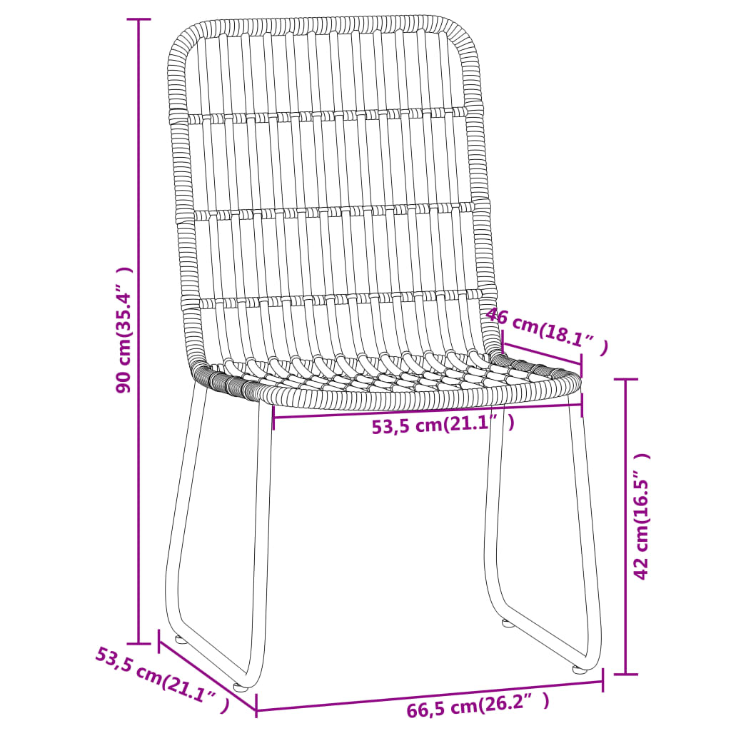 vidaXL 5 pcs conjunto de jantar para jardim cor de carvalho