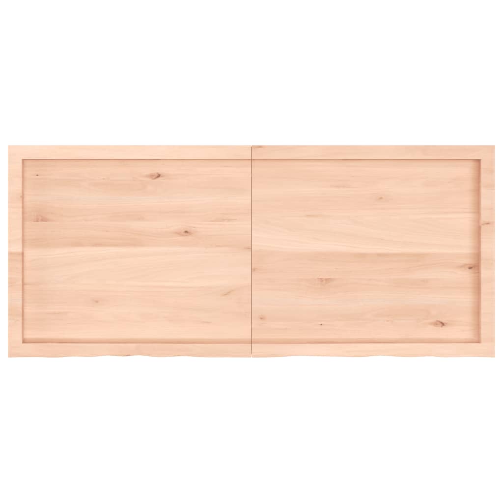 vidaXL Bancada p/ casa de banho 140x60x(2-4)madeira maciça não tratada
