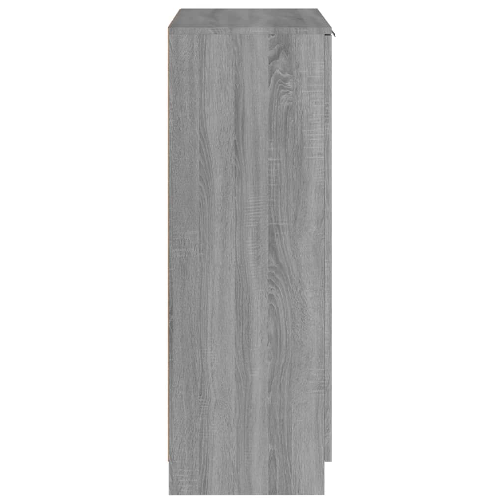 vidaXL Sapateira 59x35x100 cm derivados de madeira sonoma cinza