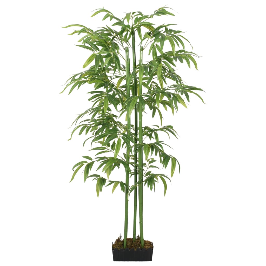 vidaXL Árvore de bambu artificial 864 folhas 180 cm verde