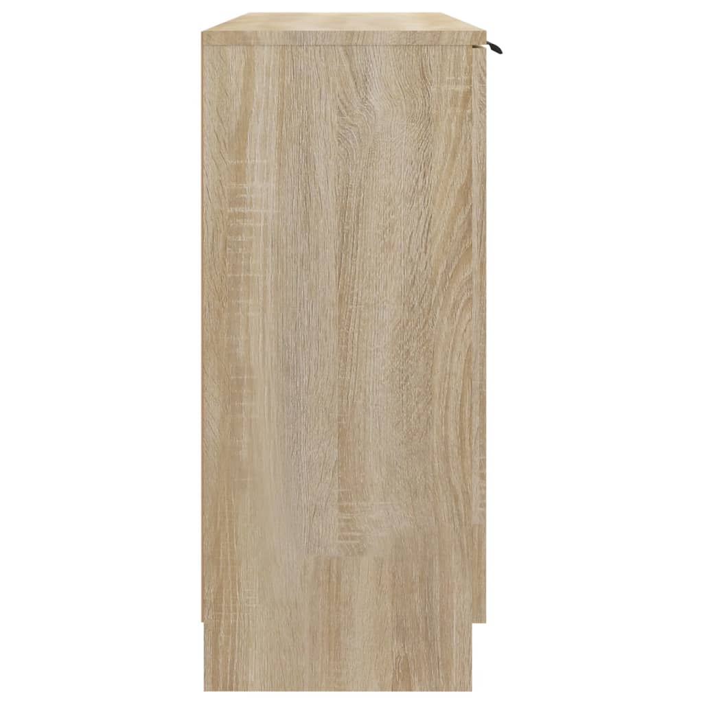 vidaXL Aparador 90,5x30x70 cm derivados de madeira cor carvalho sonoma