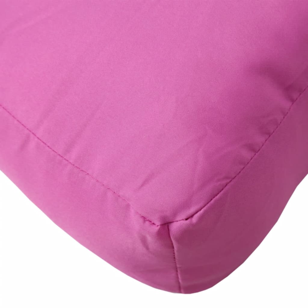 vidaXL Almofadão p/ móveis de paletes 60x61,5x10 cm tecido oxford rosa