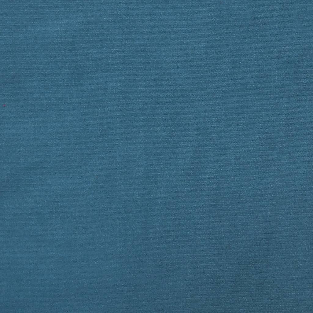 vidaXL Sofá de 3 lugares 180 cm veludo azul