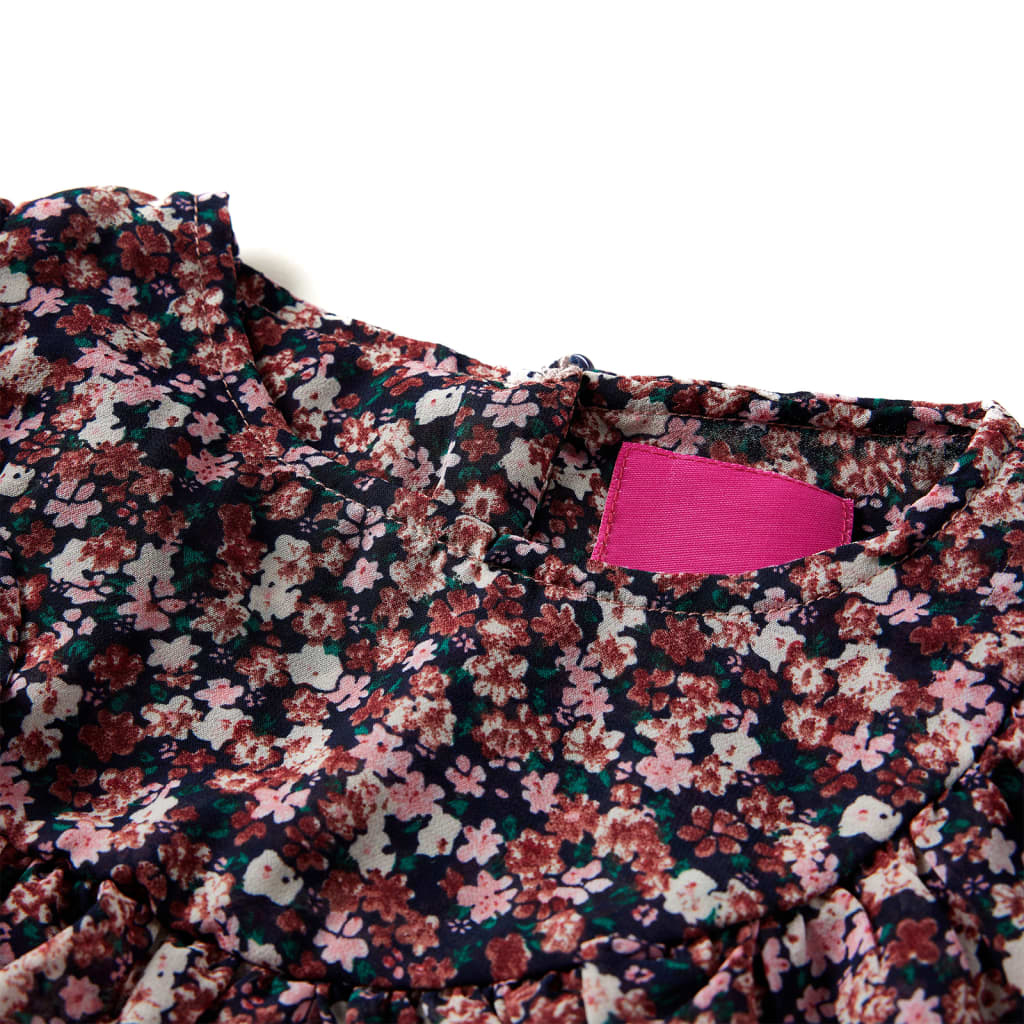 Camisola manga comprida para criança rosa-escuro 128