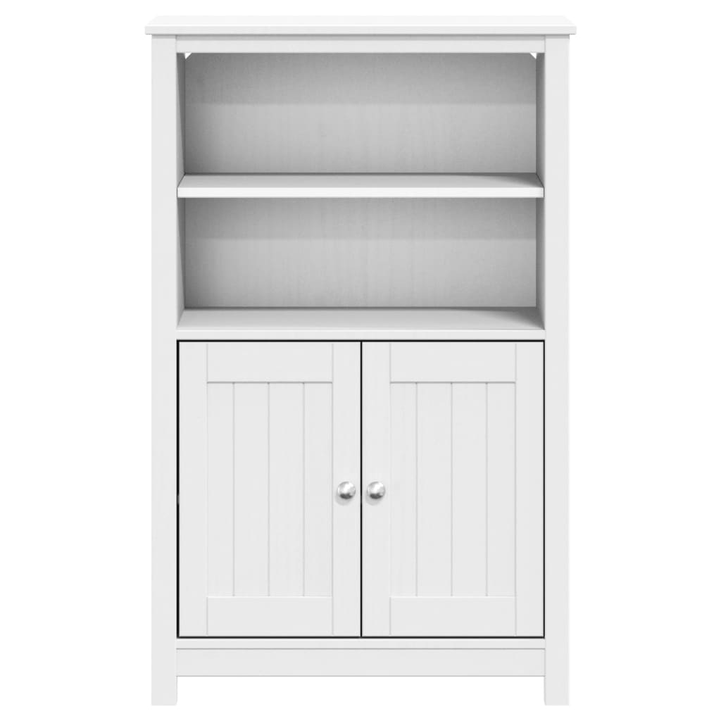 vidaXL Móvel de casa de banho BERG 69,5x34x110 cm pinho maciço branco