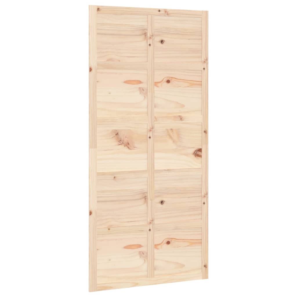vidaXL Porta de celeiro 100x1,8x214 cm madeira de pinho maciça
