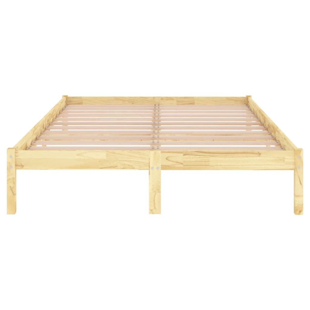 vidaXL Estrutura de cama pequena casal 120x190 cm pinho maciço