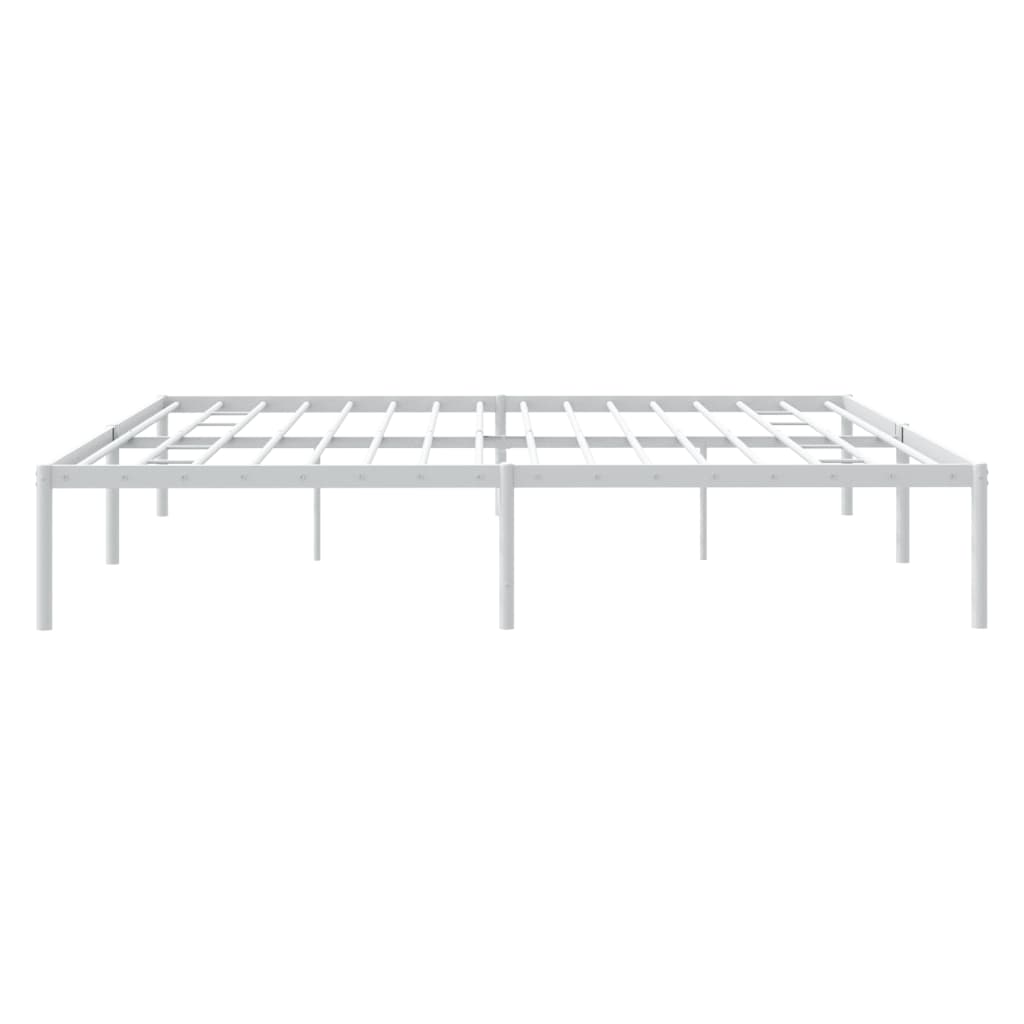 vidaXL Estrutura de cama 180x200 cm metal branco