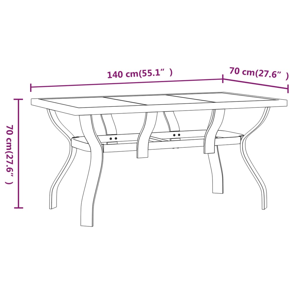 vidaXL 5 pcs conjunto de jantar para jardim cinzento e preto