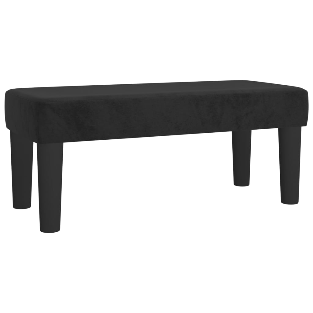 vidaXL Cama com molas/colchão 90x190 cm veludo preto