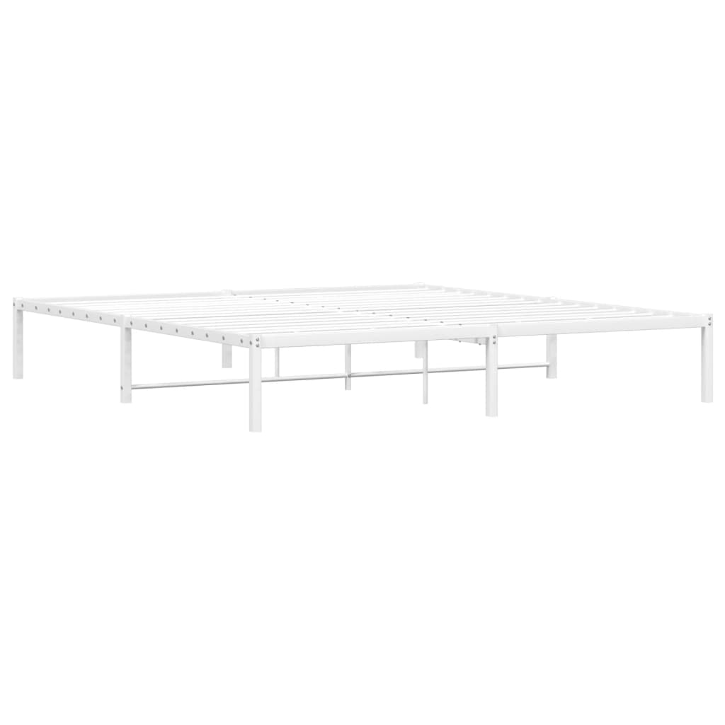 vidaXL Estrutura de cama 180x200 cm metal branco