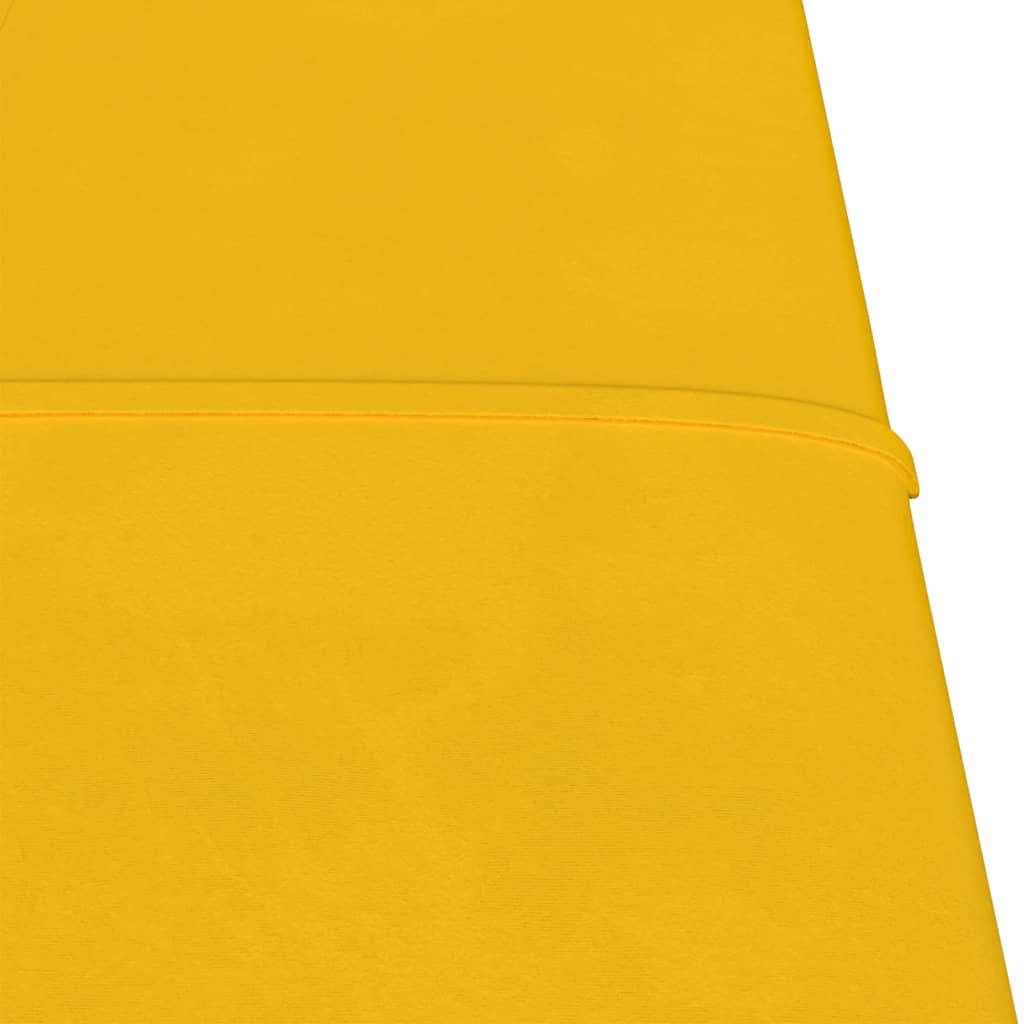 vidaXL Painel de parede 12 pcs 30x30 cm veludo 1,08 m² amarelo