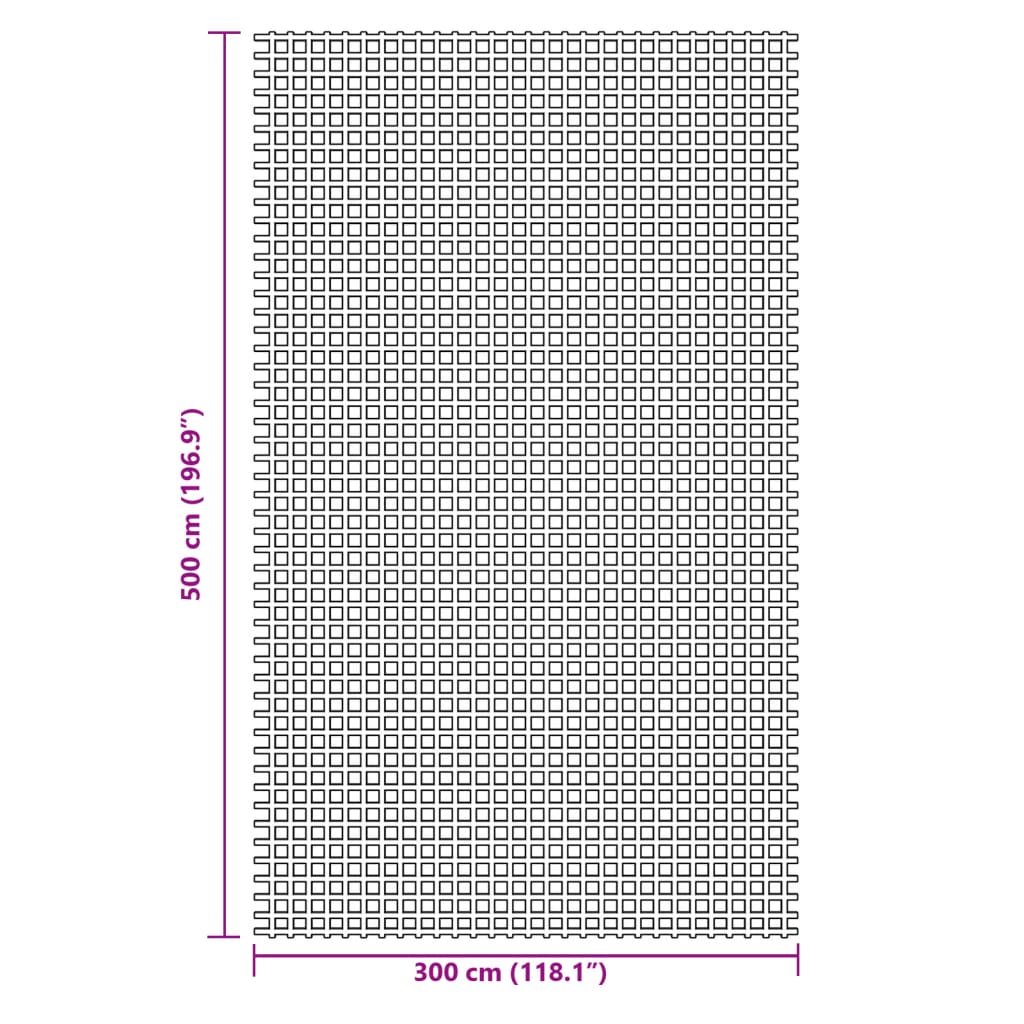 vidaXL Tapete de campismo 5x3 m verde