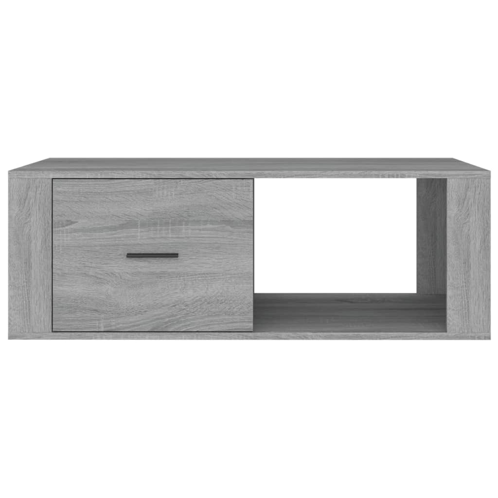 vidaXL Mesa de centro 100x50,5x35 cm derivados de madeira cinza sonoma