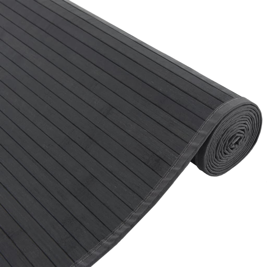 vidaXL Tapete retangular 80x1000 cm bambu preto