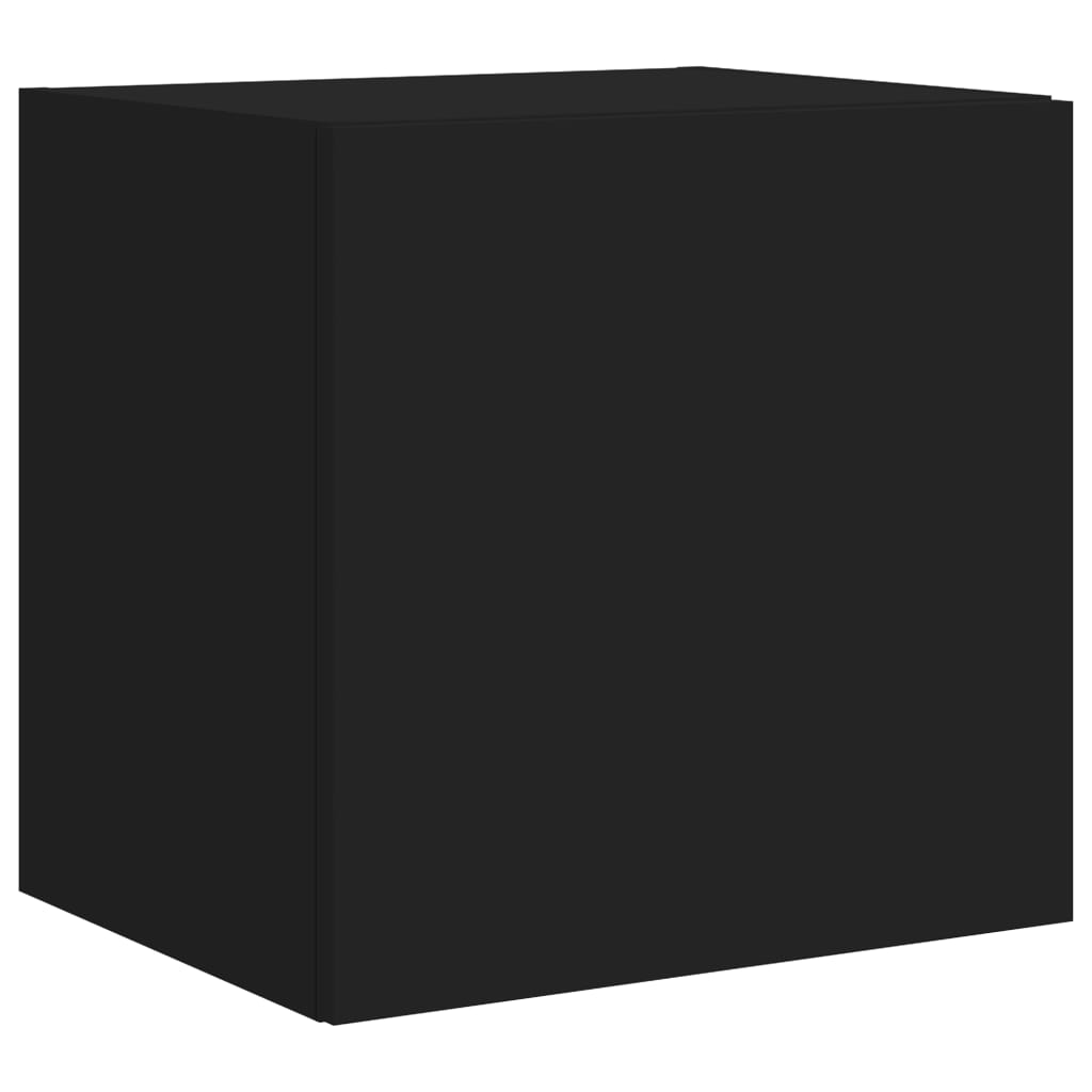 vidaXL Móvel de parede para TV com luzes LED 40,5x35x40 cm preto