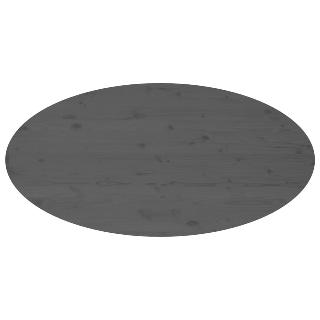 vidaXL Mesa de centro 110x55x45 cm madeira de pinho maciça cinzento