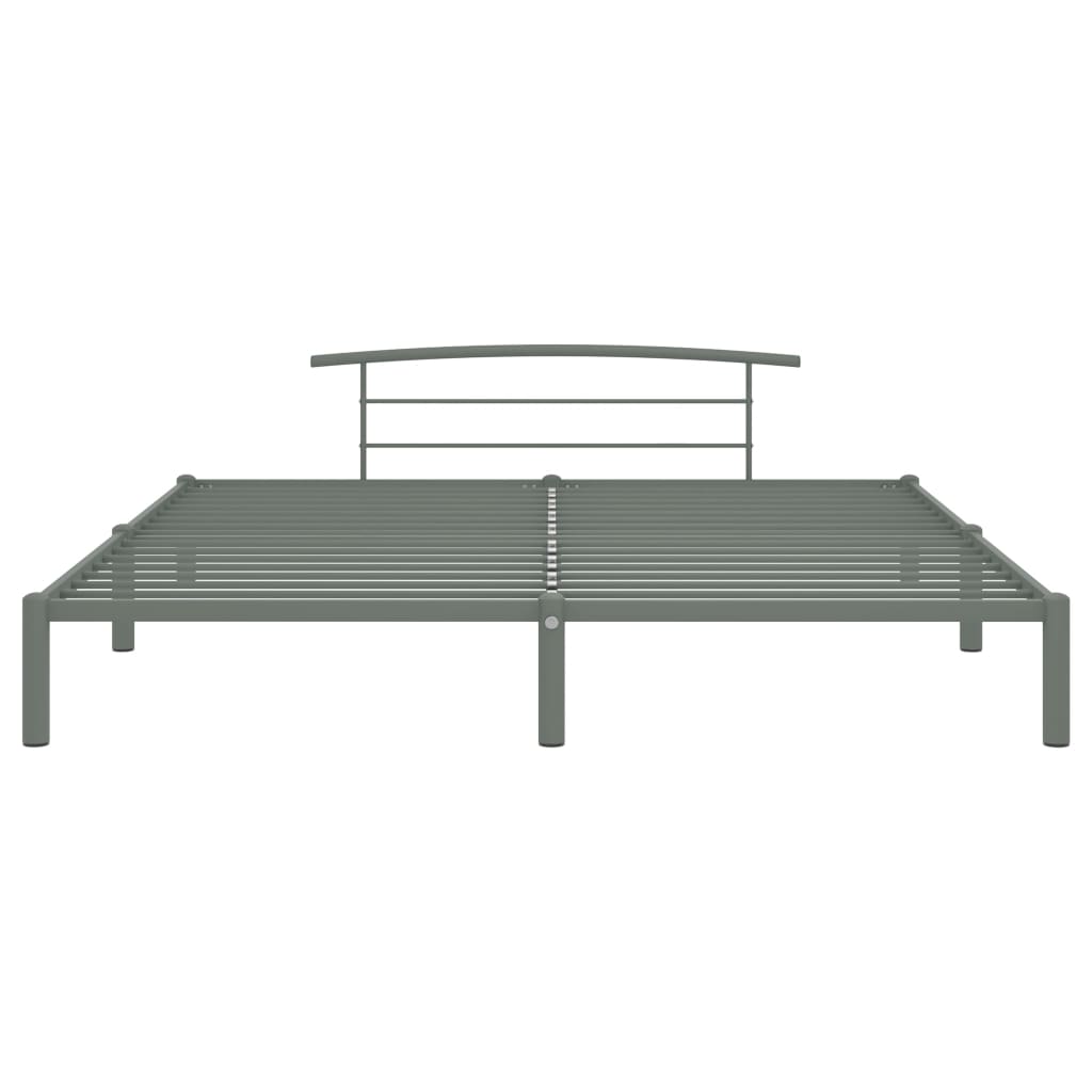 vidaXL Estrutura de cama 180x200 cm metal cinzento