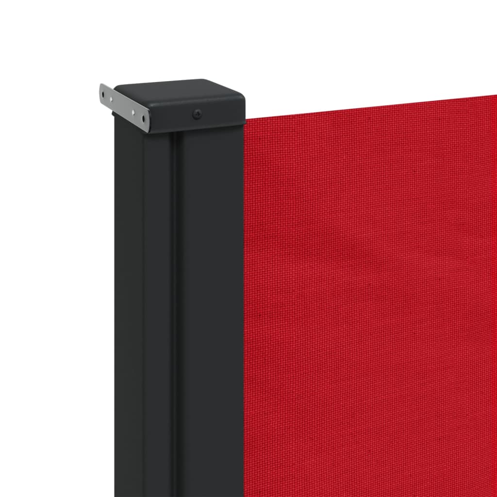 vidaXL Toldo lateral retrátil 120x600 cm vermelho