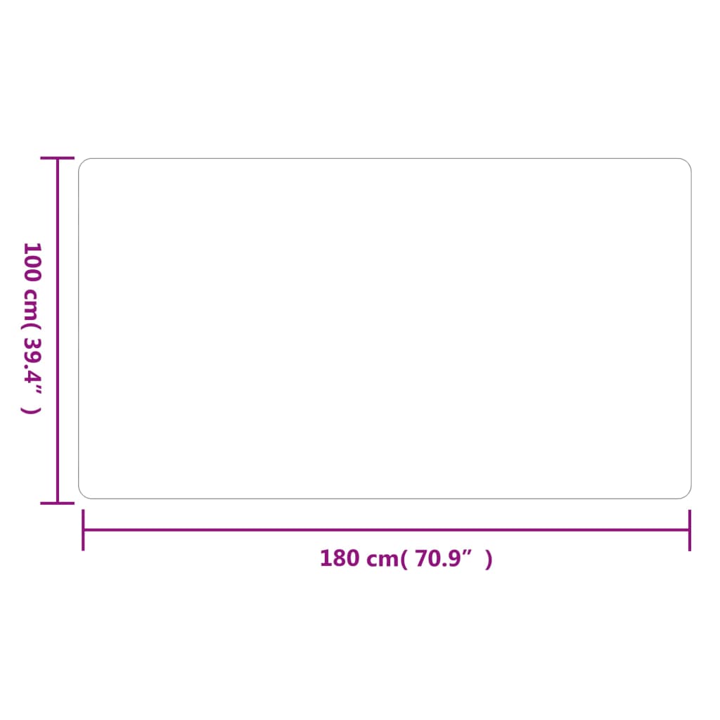 vidaXL Tapete/passadeira 100x180 cm antracite