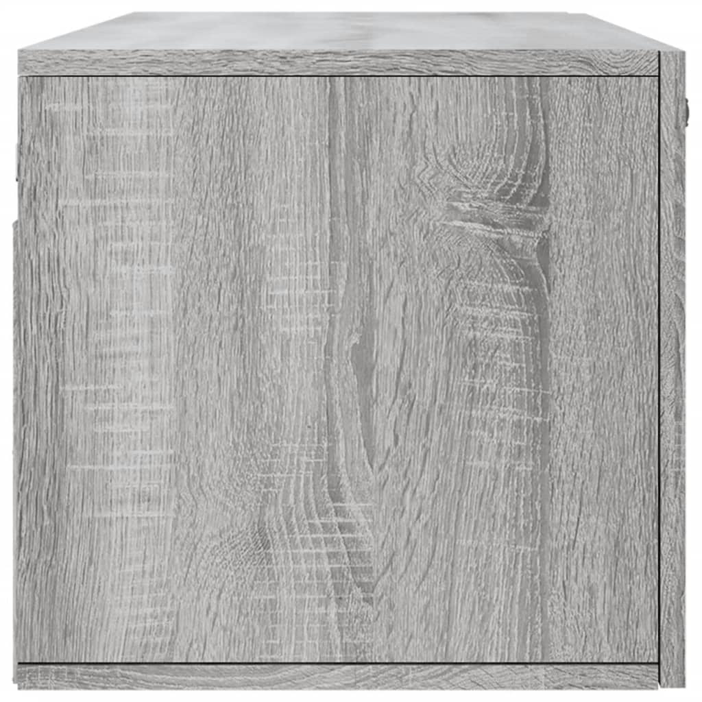 vidaXL Armário parede 100x36,5x35 cm derivados de madeira cinza sonoma