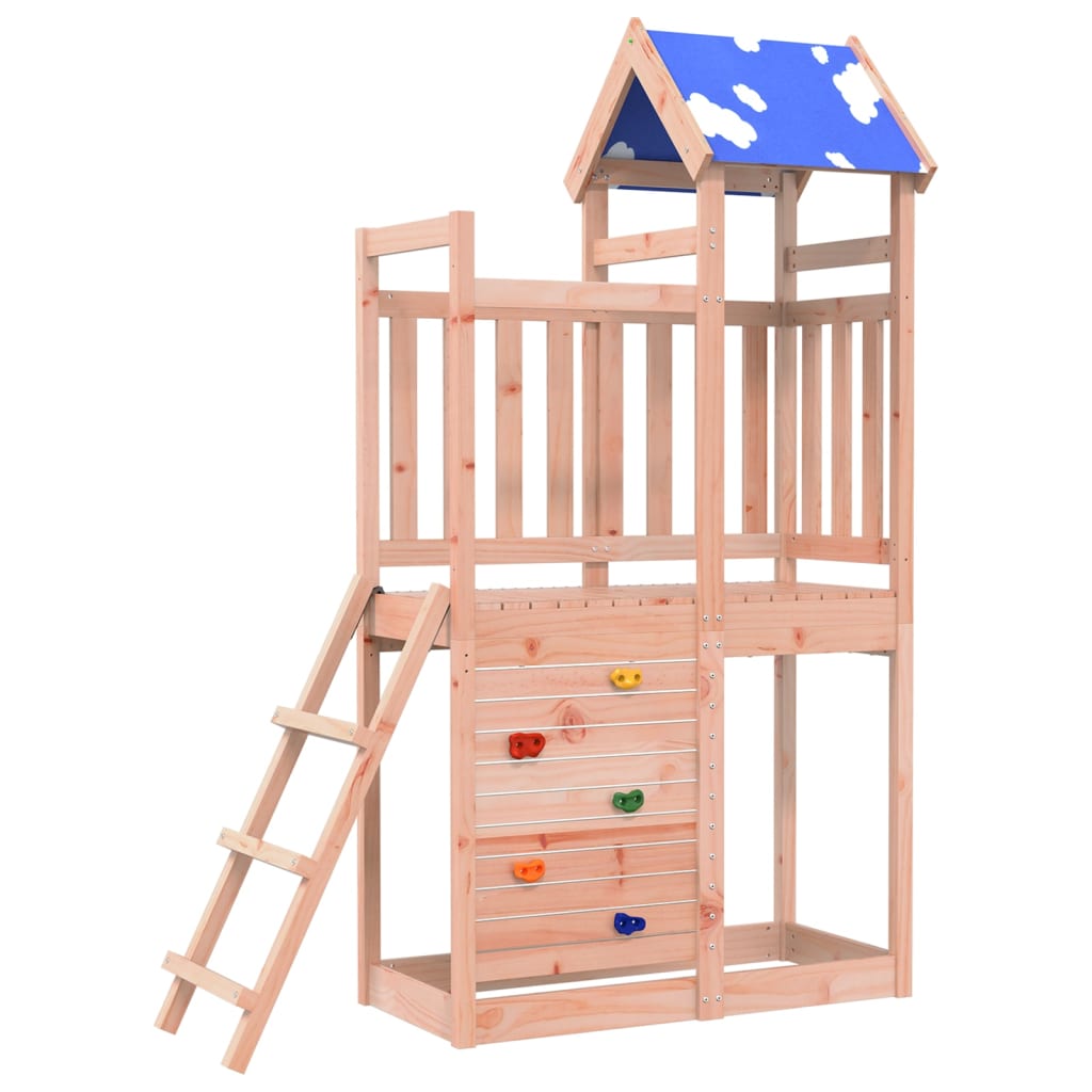 vidaXL Torre brincar + parede escalar 110,5x52,5x215cm madeira douglas