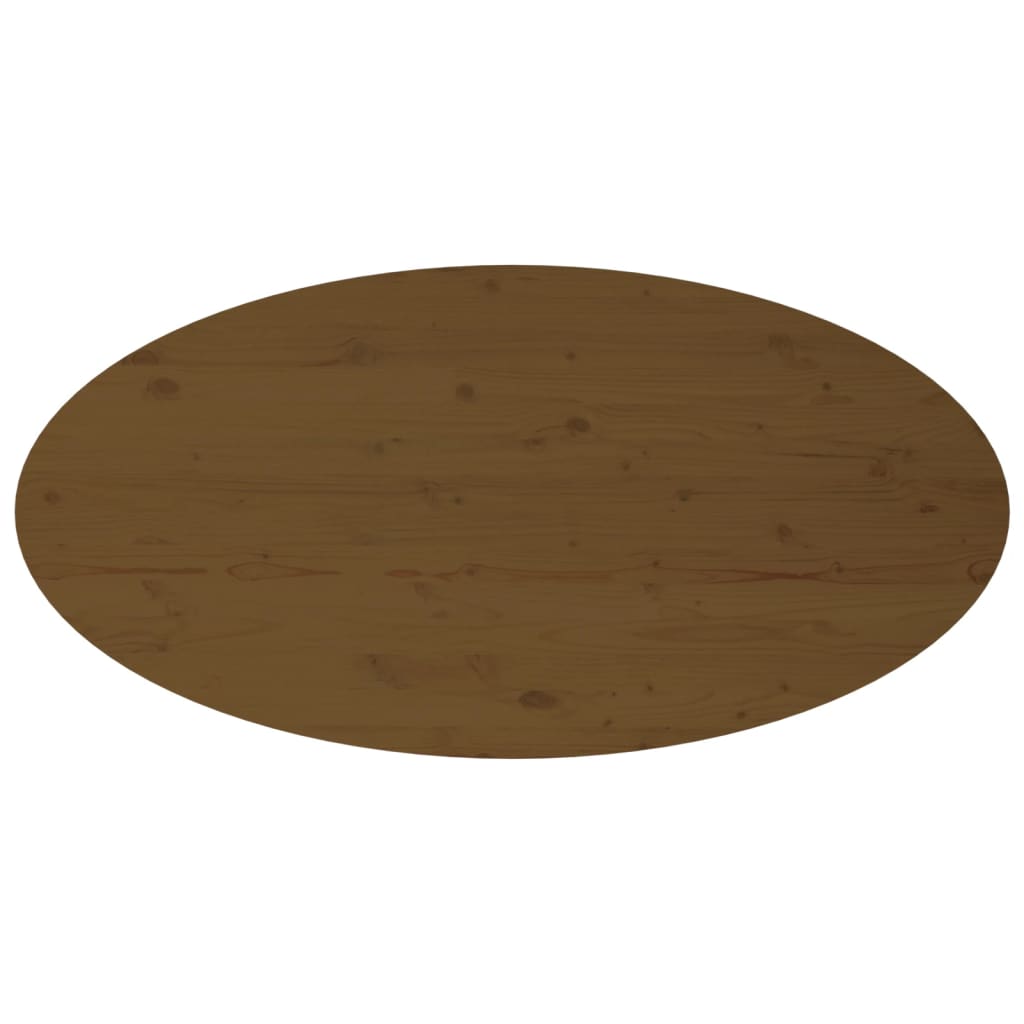 vidaXL Mesa de centro 110x55x45 cm pinho maciço castanho mel