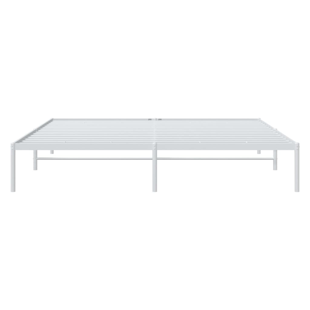 vidaXL Estrutura de cama 180x200 cm metal branco