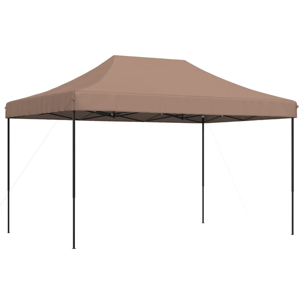 vidaXL Tenda para festas pop-up dobrável 440x292x315 cm castanho