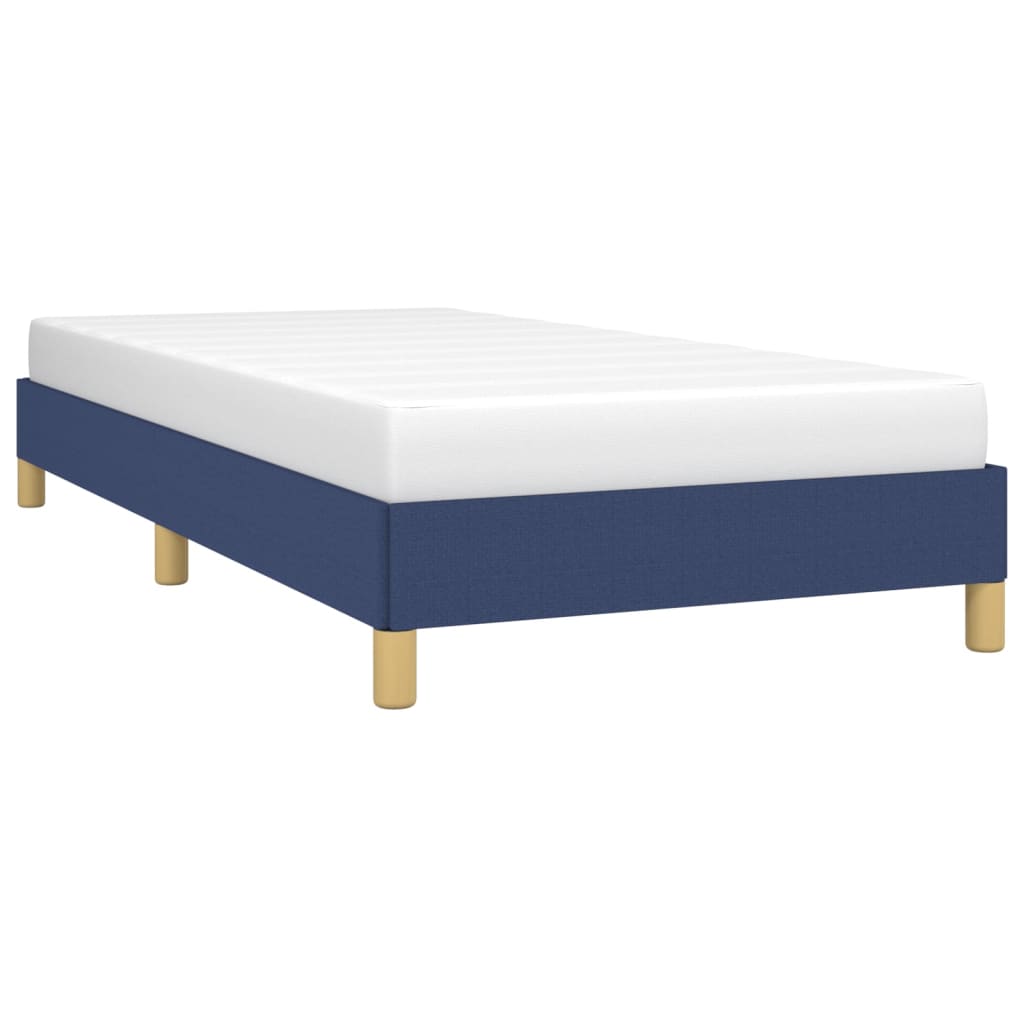 vidaXL Estrutura de cama 90x190 cm tecido azul