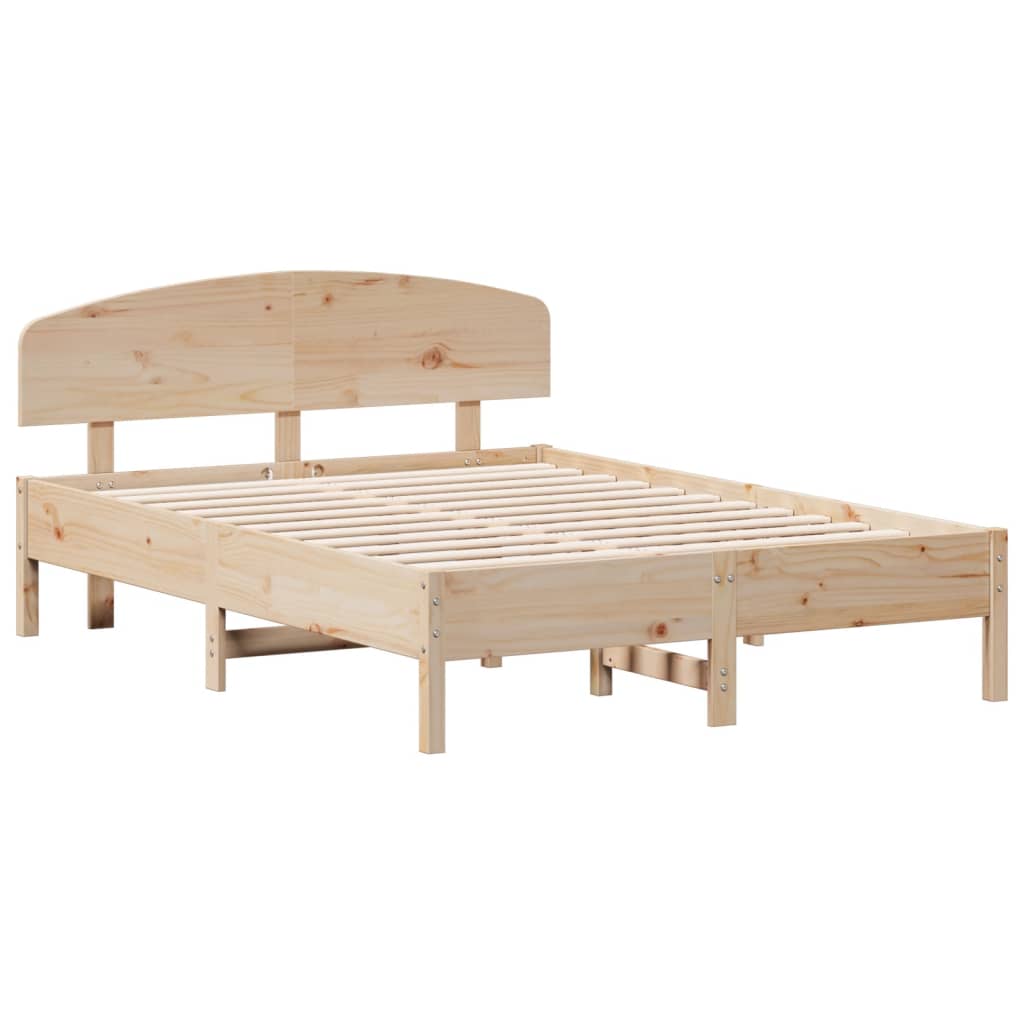 vidaXL Cama sem colchão 120x190 cm madeira de pinho maciça