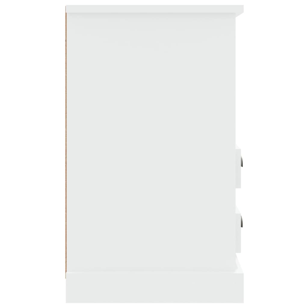 vidaXL Mesas de cabeceira 2 pcs 43x36x60 cm branco brilhante