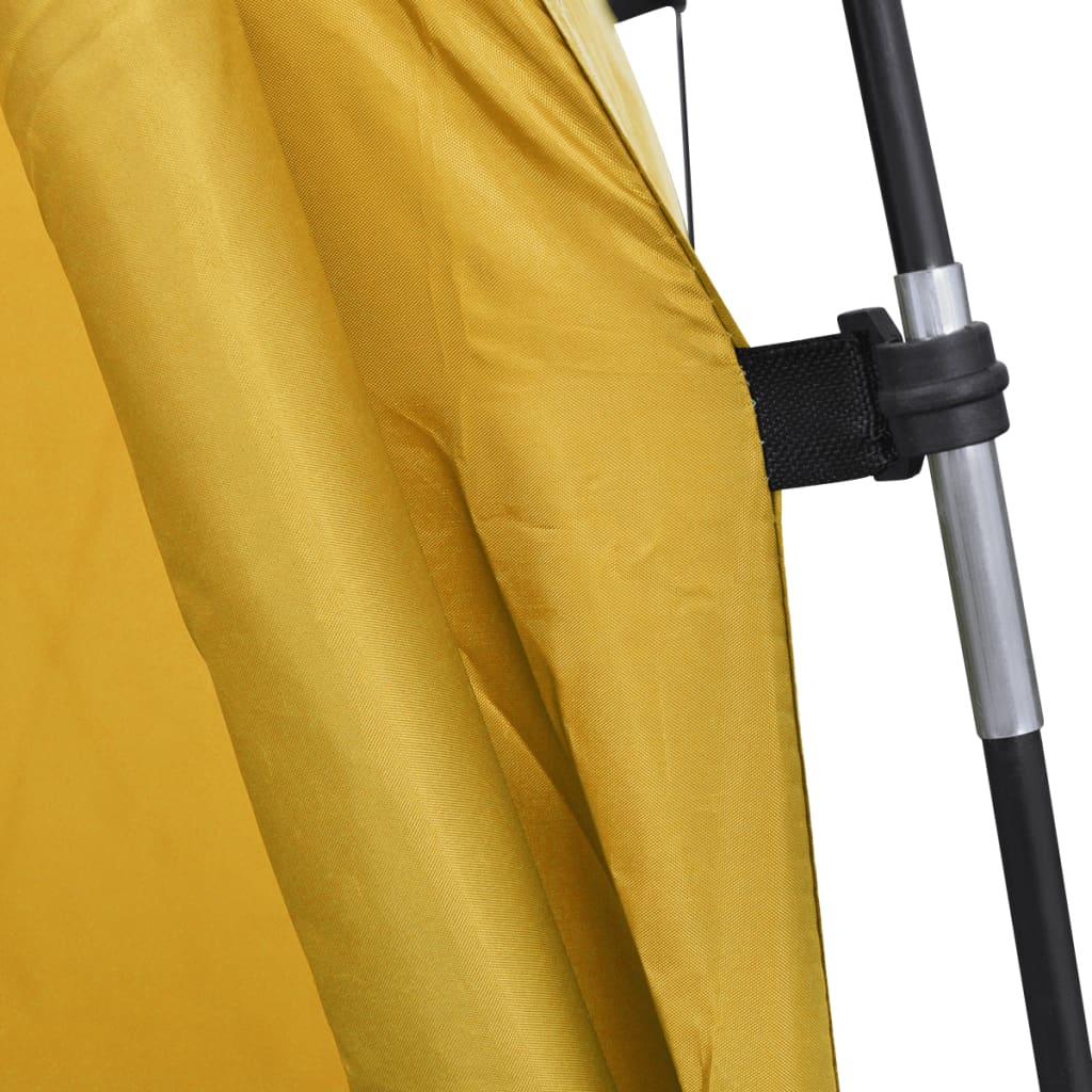 vidaXL Tenda de WC para duche ou mudança de roupa amarelo