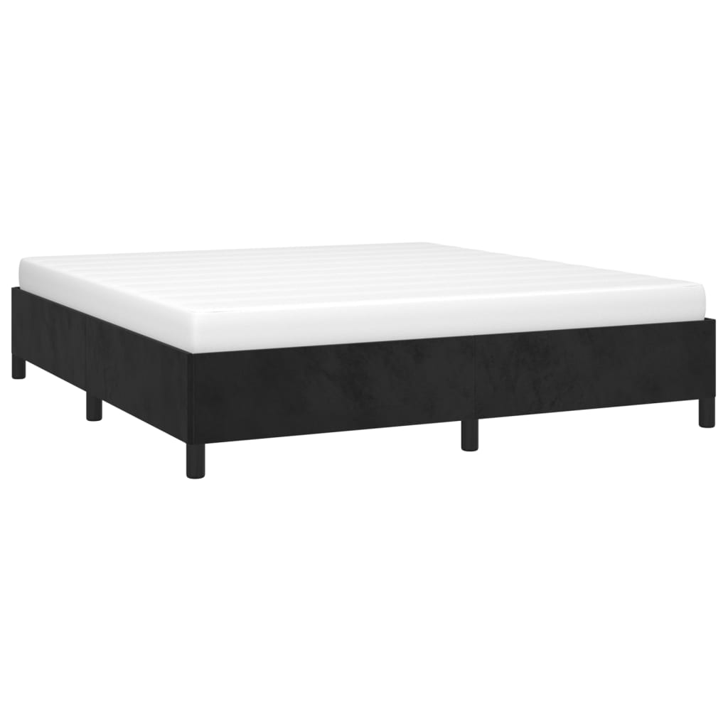 vidaXL Estrutura de cama 180x200 cm veludo preto