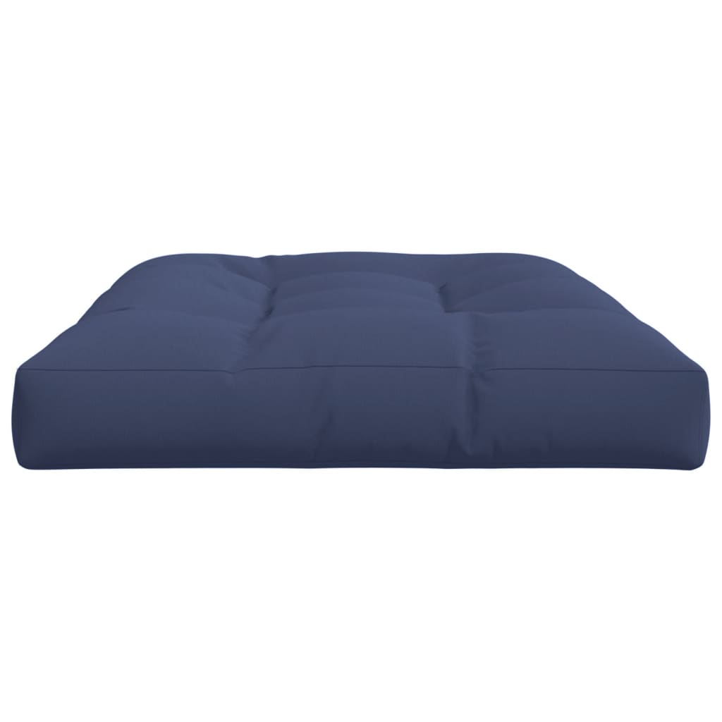vidaXL Almofadão para sofá de paletes 120x80x12 cm tecido azul-marinho