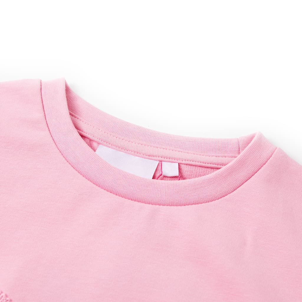 Sweatshirt para criança cor rosa 116