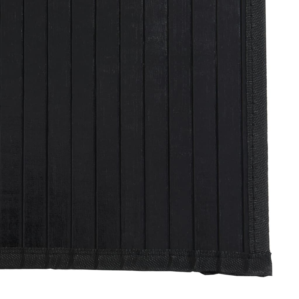 vidaXL Tapete retangular 70x500 cm bambu preto