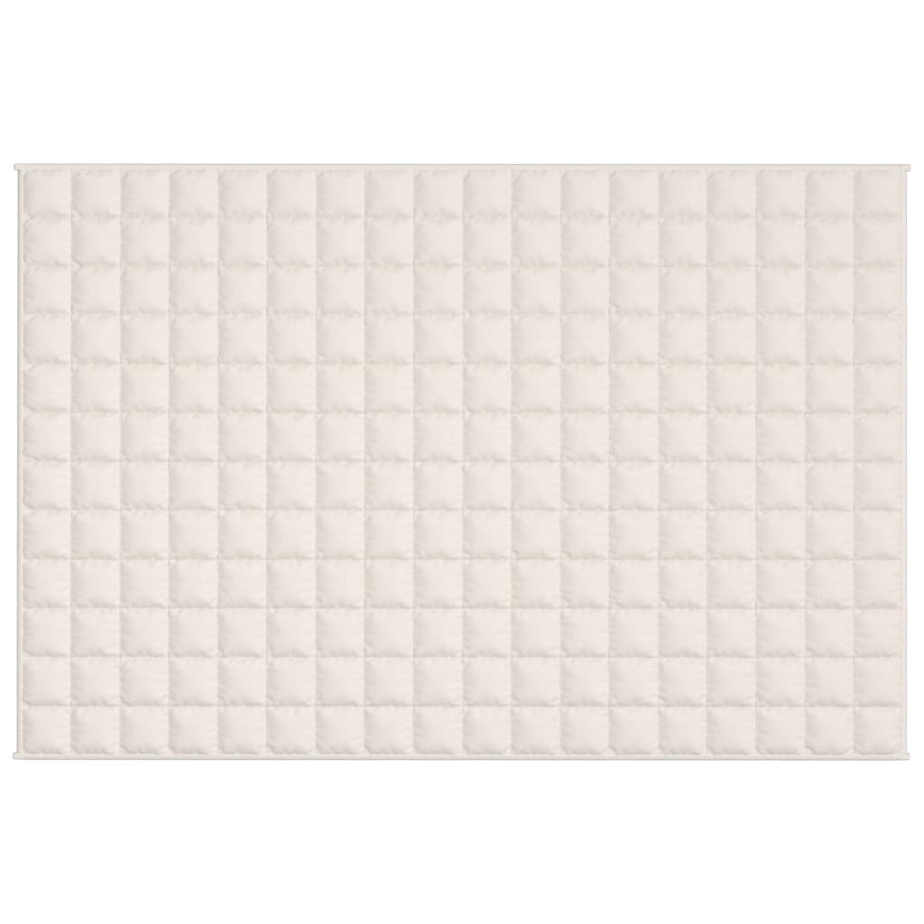 vidaXL Manta pesada 5 kg 122x183 cm tecido creme-claro