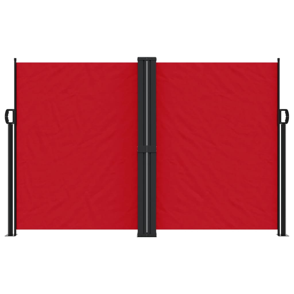 vidaXL Toldo lateral retrátil 160x600 cm vermelho