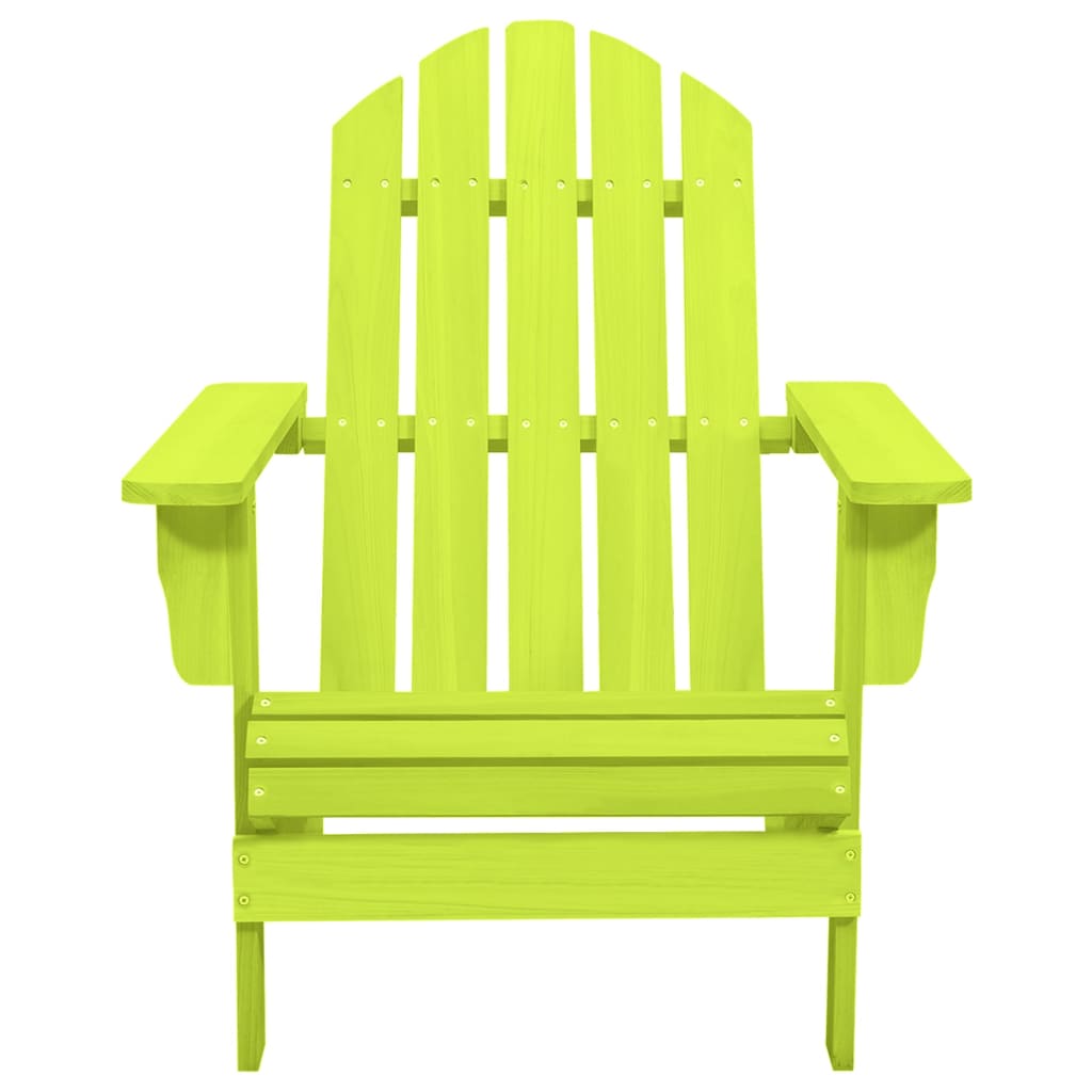 vidaXL Cadeira Adirondack para jardim abeto maciço verde