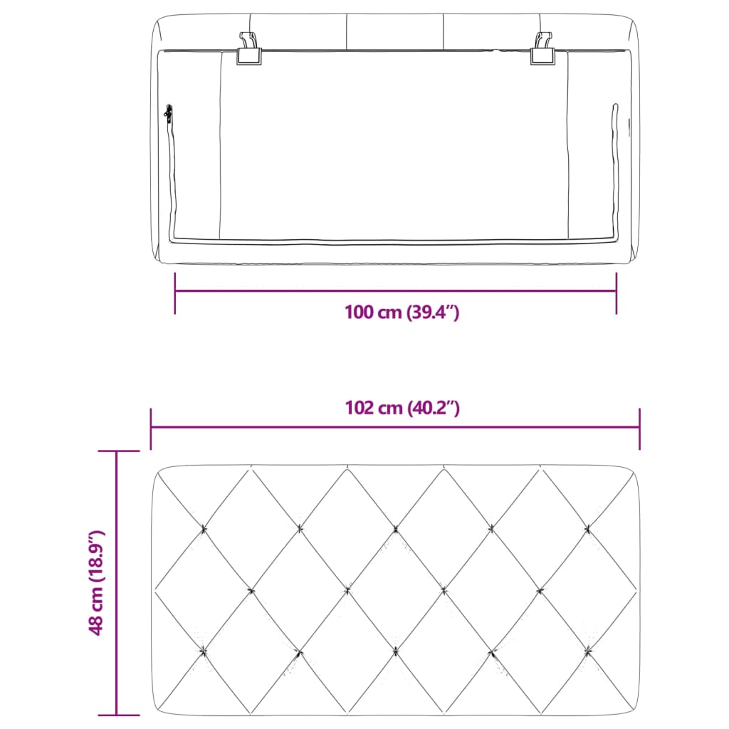 vidaXL Almofadão de cabeceira 100 cm veludo cinzento-claro