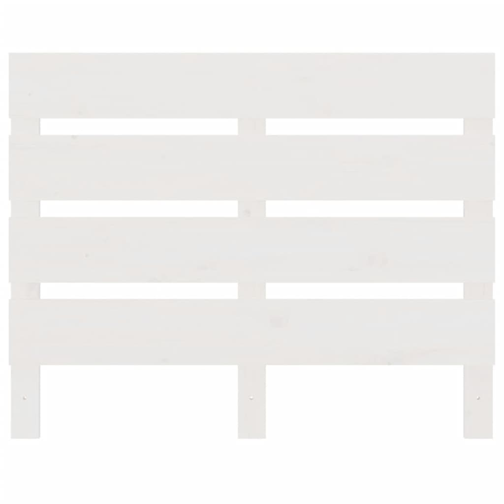 vidaXL Cabeceira de cama 75x3x80 cm pinho maciço branco