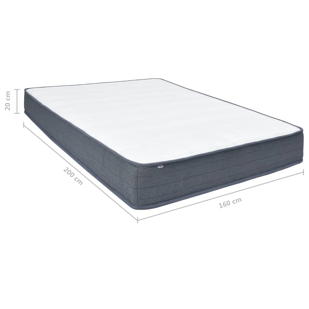 vidaXL Colchão para cama boxspring 200x160x20 cm