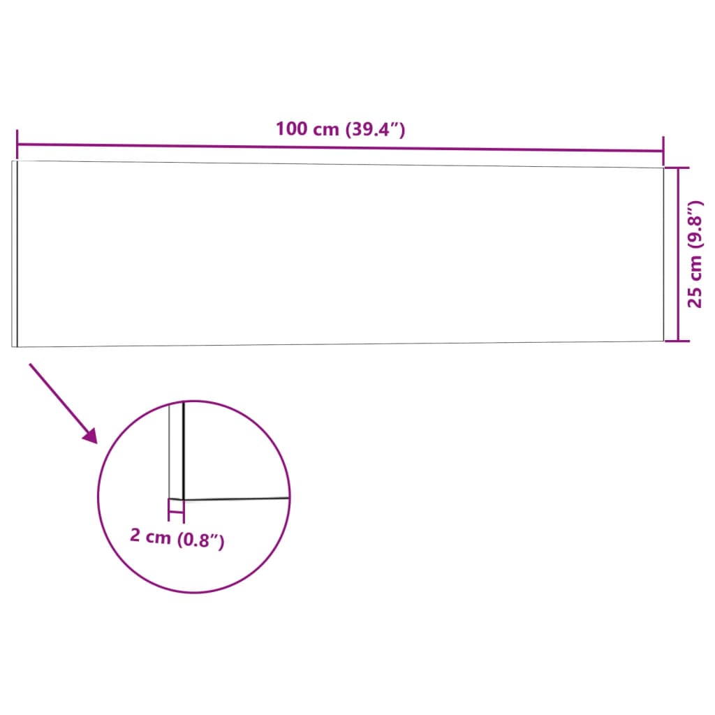 vidaXL Painéis de parede 3D 14 pcs 100x25 cm EPS castanho