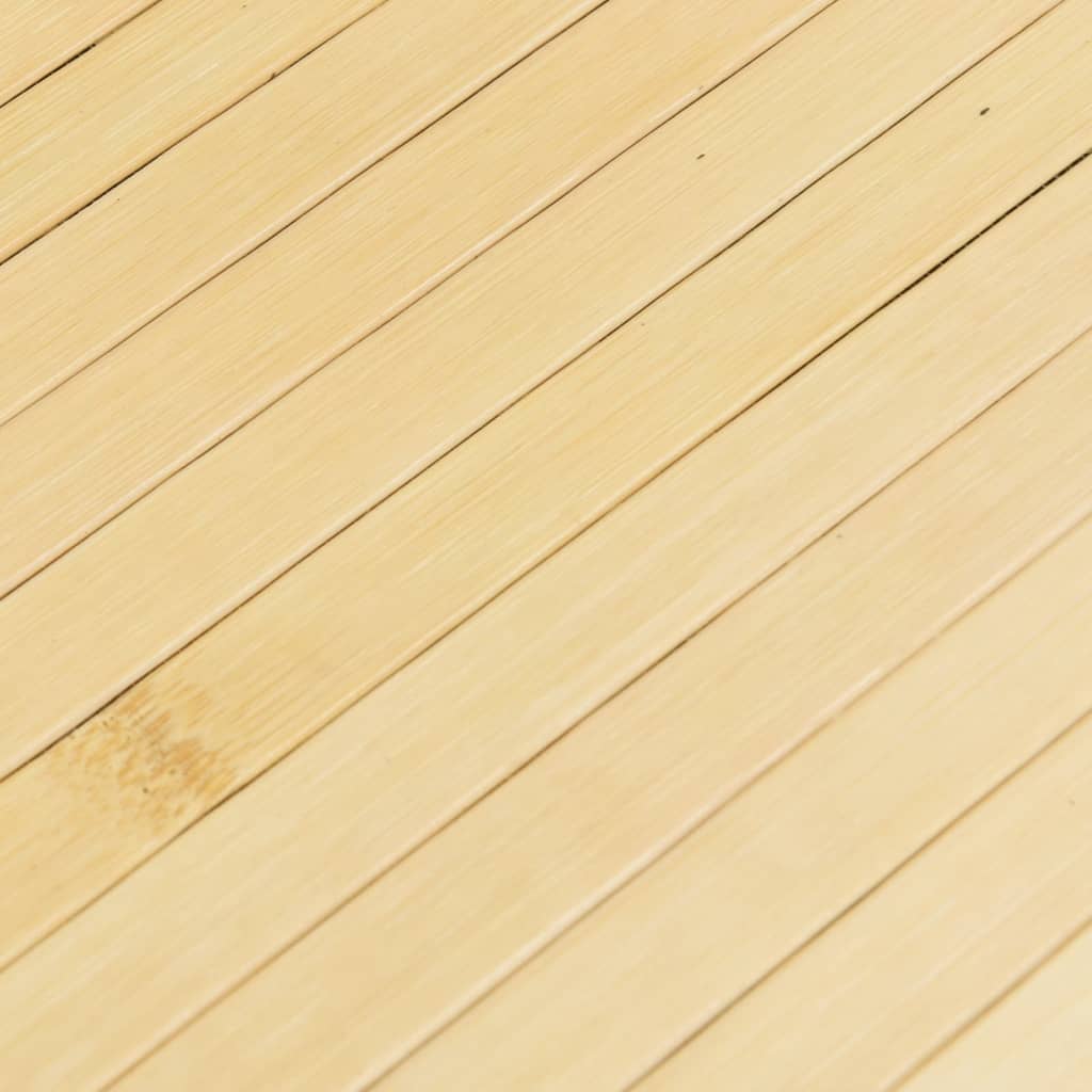 vidaXL Tapete retangular 100x400 cm bambu cor natural clara