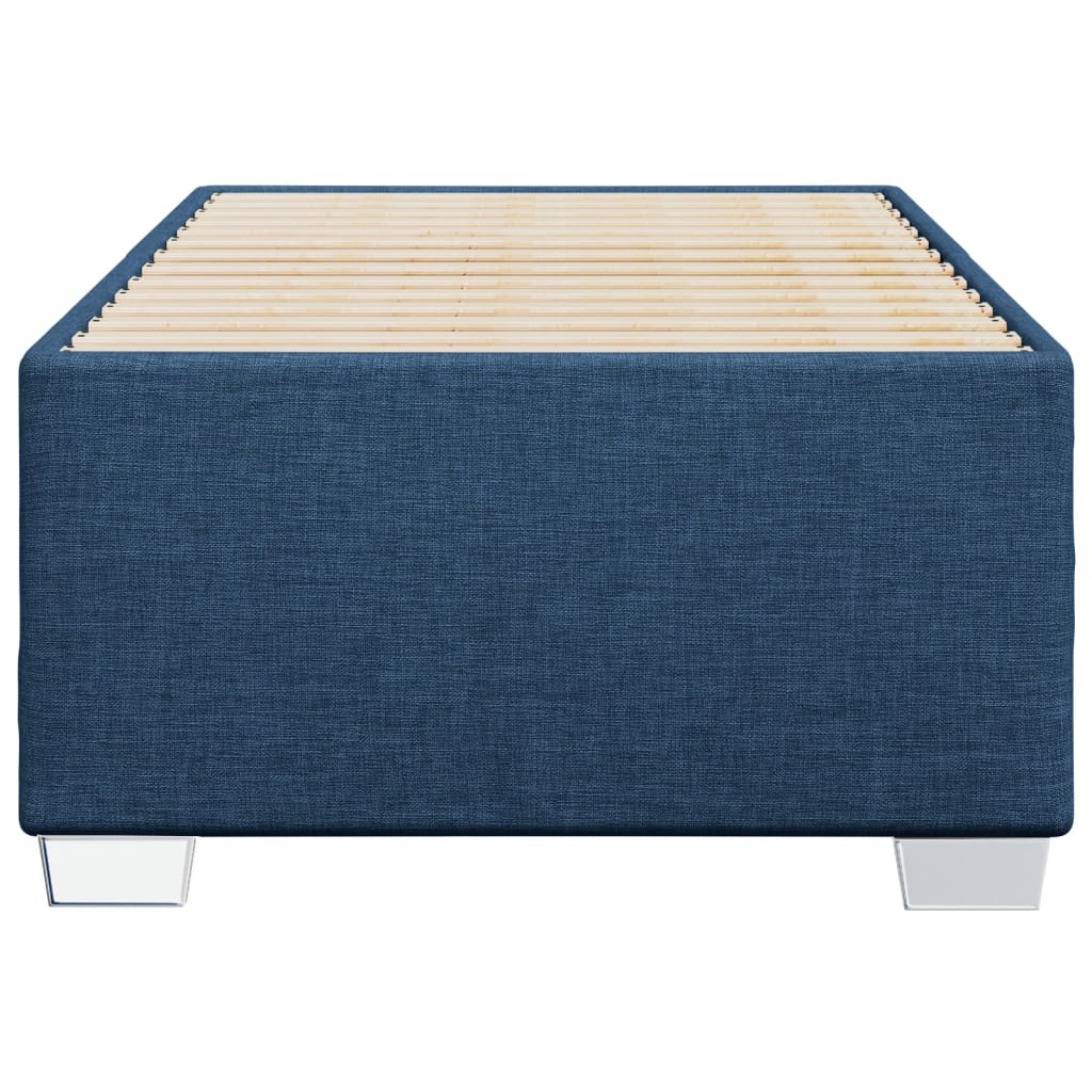 vidaXL Estrutura de cama 90x190 cm tecido azul