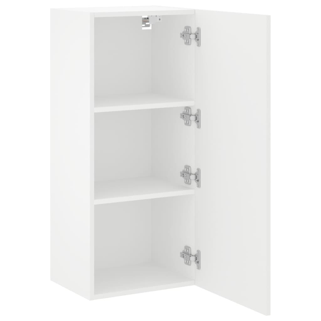 vidaXL Móvel de parede p/ TV 40,5x30x90 cm derivados de madeira branco