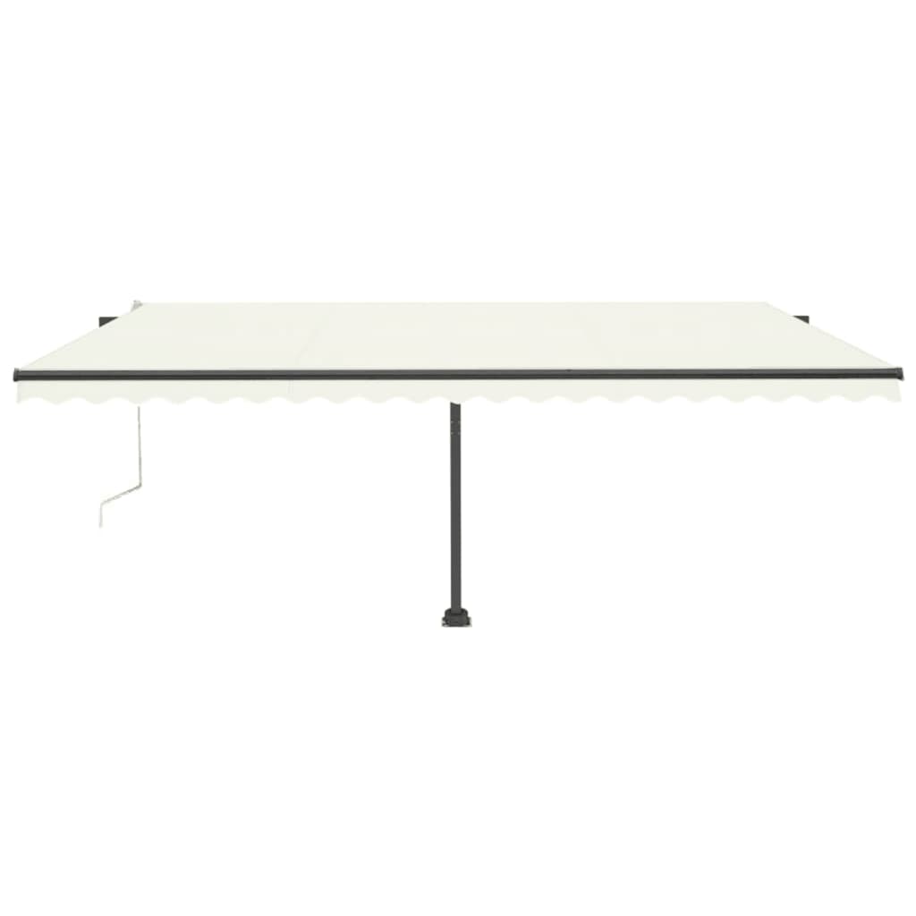 vidaXL Toldo automático independente 500x300 cm cor creme