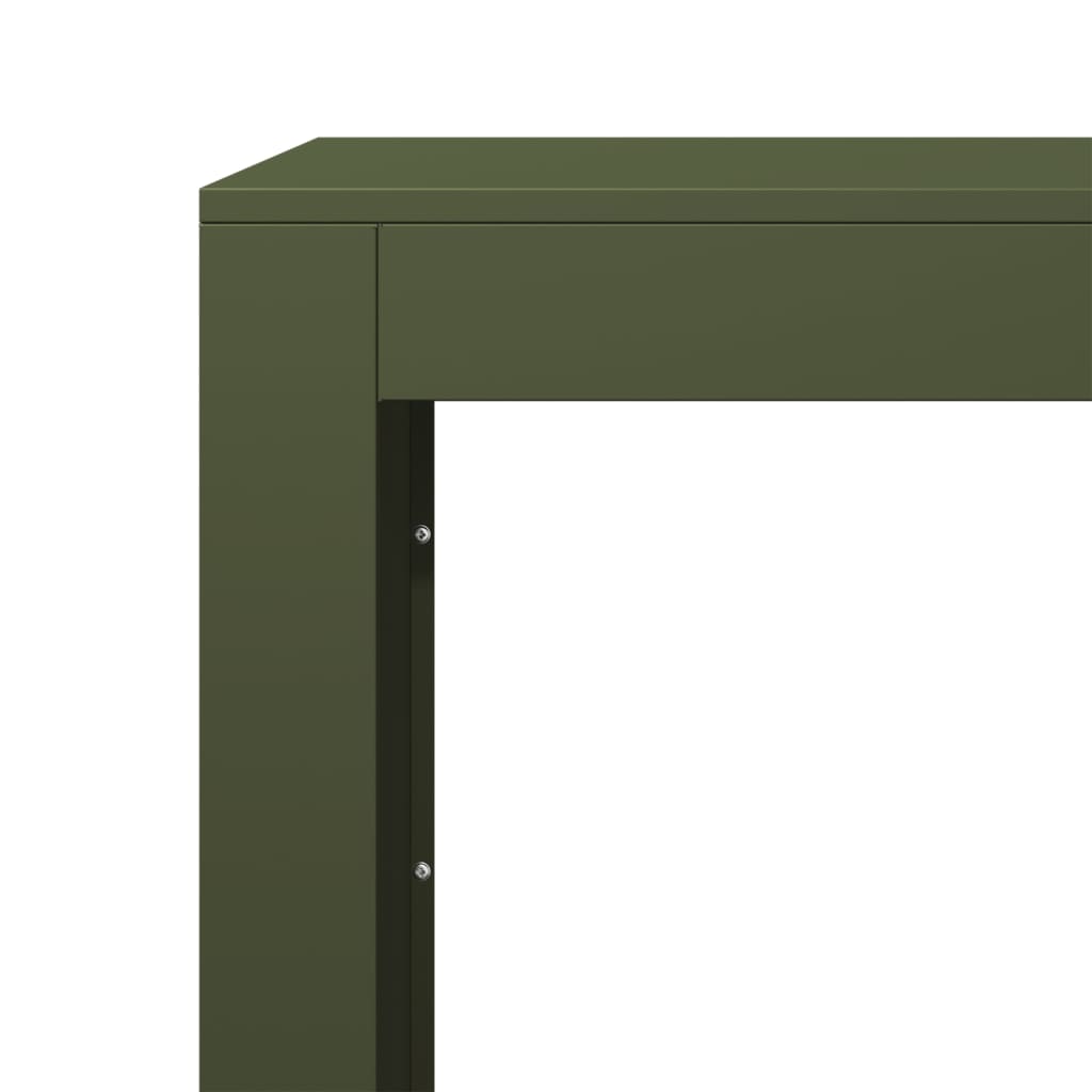 vidaXL Suporte para lenha 100x40x80 cm aço verde