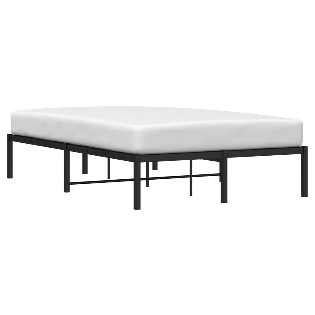 vidaXL Estrutura de cama 120x200 cm metal preto